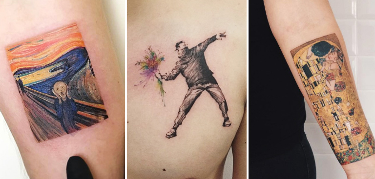 Top 40 Des Tatouages Inspirés Doeuvres Dart 8392