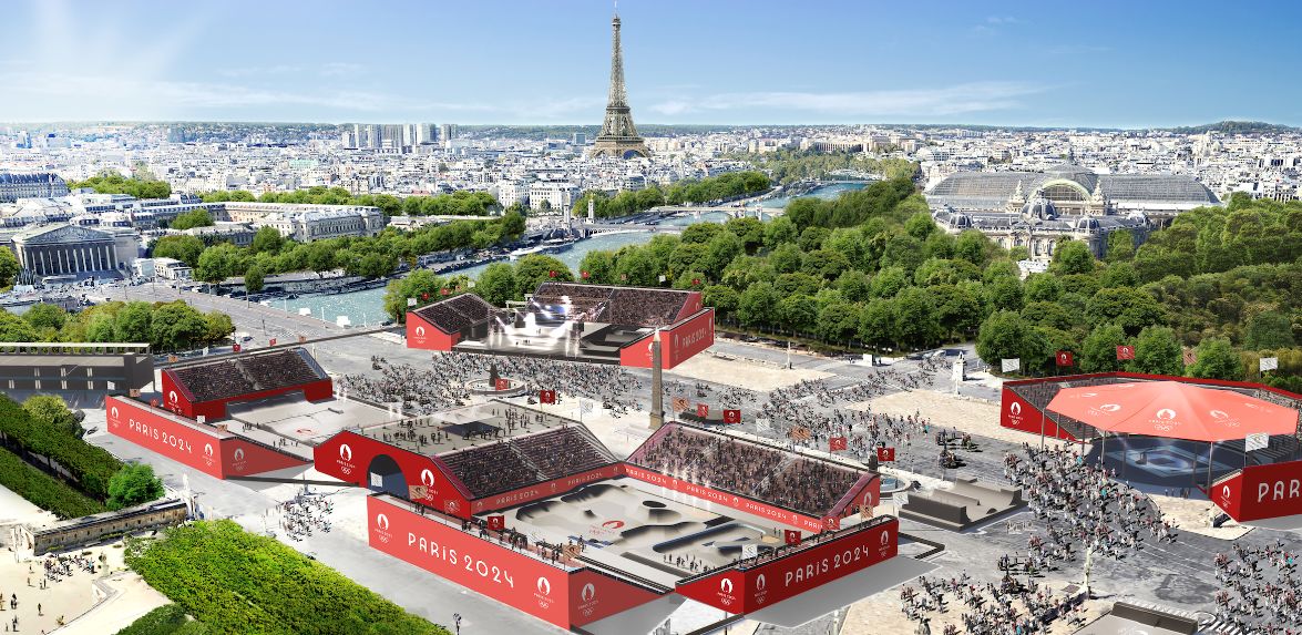 BMX et skate sur La Place de la Concorde pour les Jeux Olympiques de