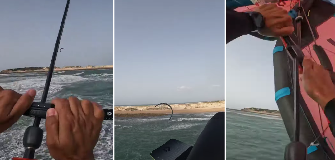 Vidéo Deux kitesurfeurs se percutent en plein ciel