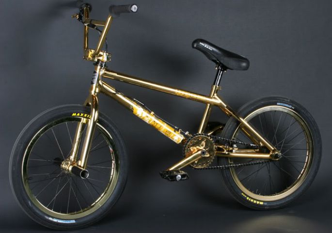 black and gold bmx