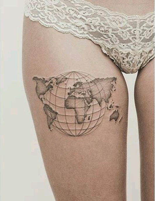 Le Top Des Tatouages Carte Du Monde